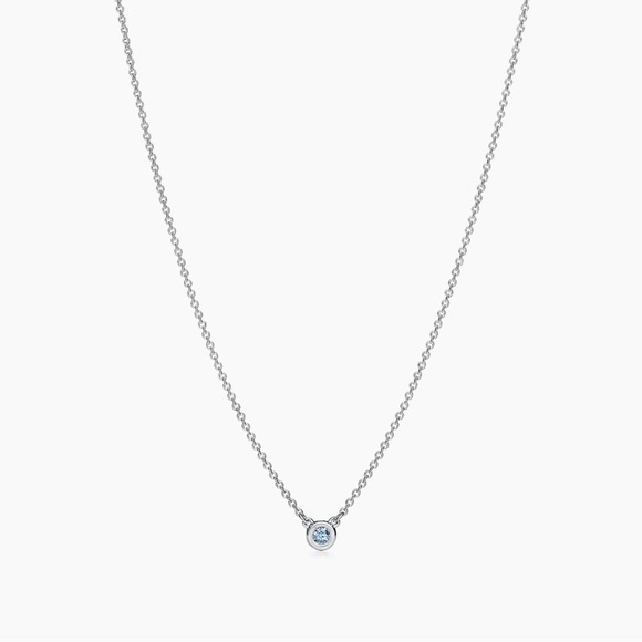 Tiffany & Co. | Jewelry | Tiffany Co Elsa Peretti Color By The Yard Aquamarine Pendant In Silver ...